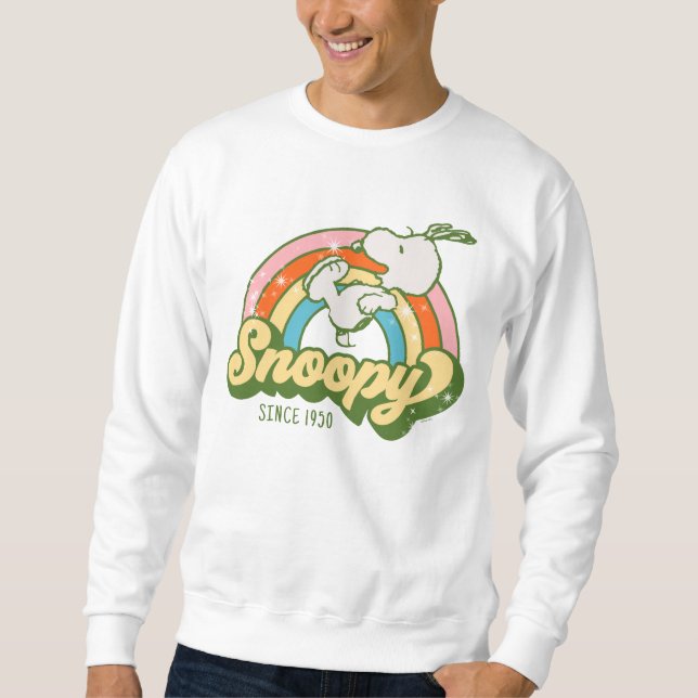Erdnüsse | Snoopy Sparkle Rainbow Sweatshirt (Vorderseite)