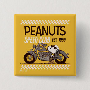 Erdnüsse Snoopy Speed Club Button