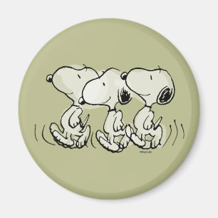 Erdnüsse Snoopy stolziert einher Magnet