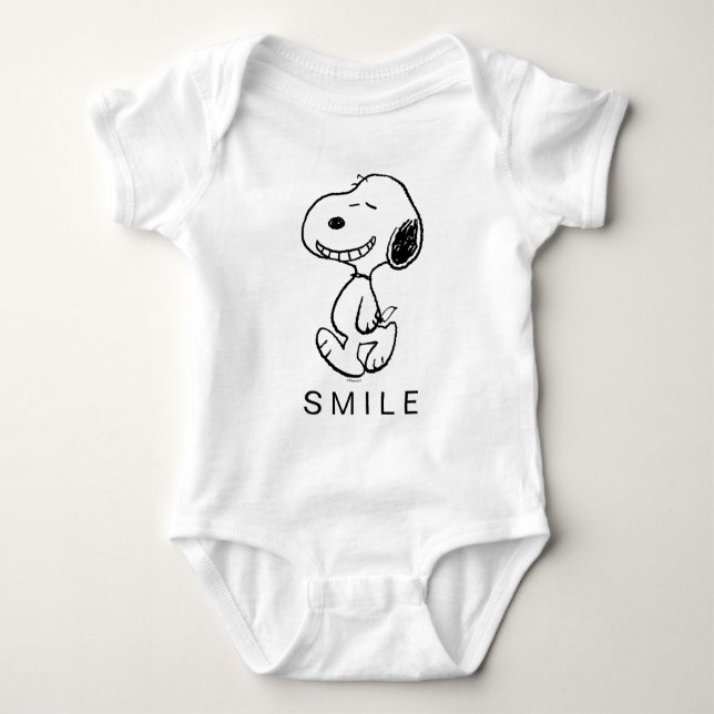 Erdnüsse | Snoopy Super Smile Baby Strampler (Vorderseite)