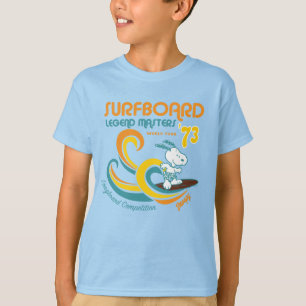 Erdnüsse   Snoopy Surfboard Longboard Wettbewerb T-Shirt