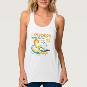 Erdnüsse   Snoopy Surfboard Longboard Wettbewerb Tank Top