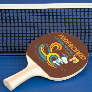 Erdnüsse Snoopy Surfboard Longboard Wettbewerb Tischtennis Schläger