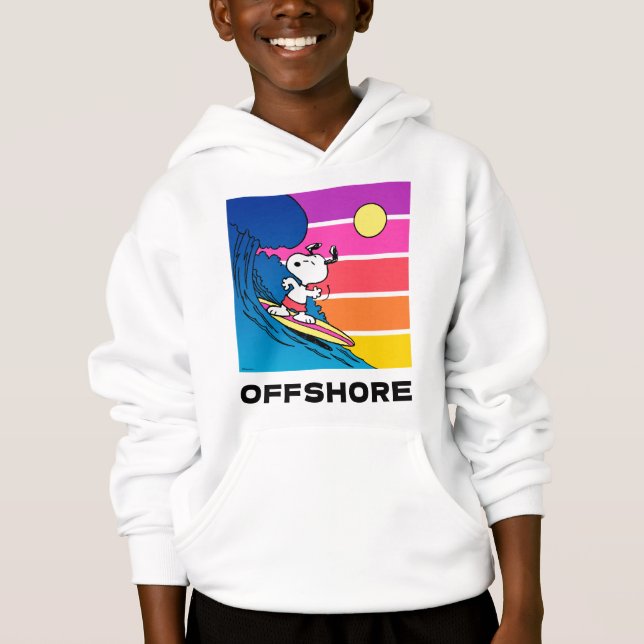 Erdnüsse | Snoopy Surfing Hoodie (Vorderseite)