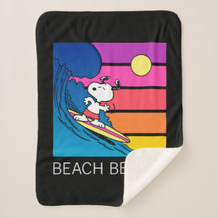 Erdnüsse   Snoopy Surfing Sherpadecke