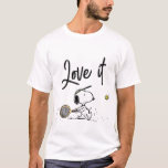Erdnüsse | Snoopy Tennis Player T-Shirt<br><div class="desc">Karo dieses lustige Design von Peanuts mit Snoopy.</div>