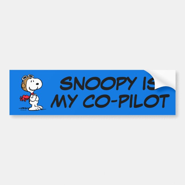 Erdnüsse, Snoopy the Fliegerace Autoaufkleber