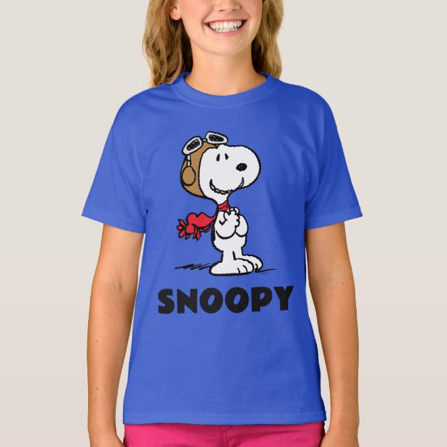 Erdnüsse | Snoopy the Fliegerace T-Shirt (Vorderseite)
