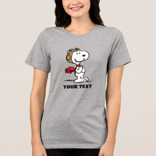 Erdnüsse Snoopy the Fliegerace Tri-Blend Shirt
