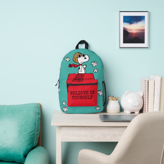 Erdnüsse | Snoopy the Flying Ace Bedruckter Rucksack (InSitu)
