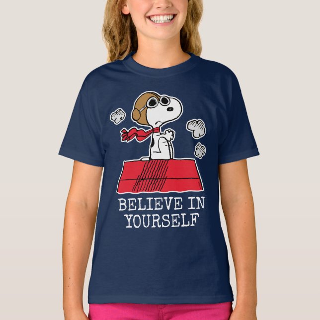 Erdnüsse | Snoopy the Flying Ace T-Shirt (Vorderseite)