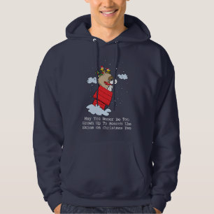 Erdnüsse Snoopy the Flying Ace zu Weihnachten Hoodie