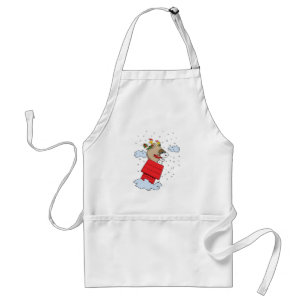 Erdnüsse   Snoopy the Flying Ace zu Weihnachten Schürze