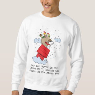 Erdnüsse   Snoopy the Flying Ace zu Weihnachten Sweatshirt
