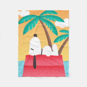 Erdnüsse   Snoopy Tropical Deko Dreams Fleecedecke