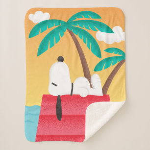 Erdnüsse   Snoopy Tropical Deko Dreams Sherpadecke