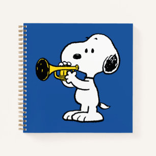 Erdnüsse   Snoopy Trumpet Player Notizbuch