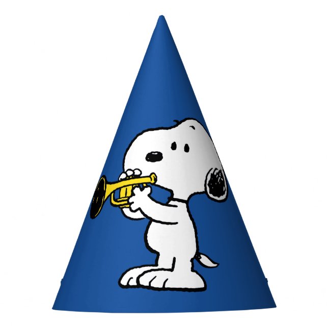 Erdnüsse | Snoopy Trumpet Player Partyhütchen (Vorderseite)