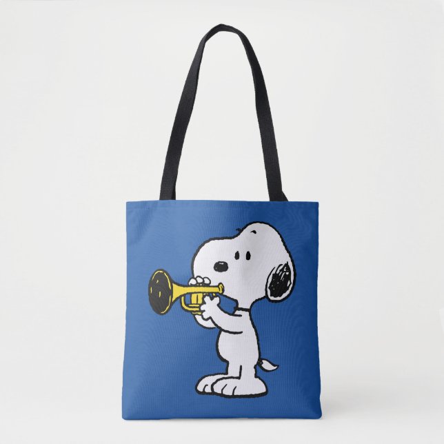 Erdnüsse | Snoopy Trumpet Player Tasche (Vorderseite)