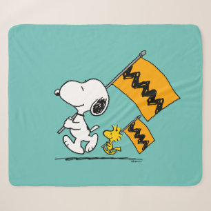 Erdnüsse   Snoopy- und Holzflaggen Sherpadecke