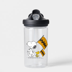 Erdnüsse   Snoopy- und Holzflaggen Trinkflasche