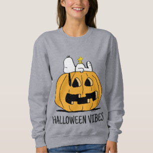 Erdnüsse   Snoopy und Jack-O-Lantern aus Holz Sweatshirt
