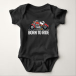 Erdnüsse | Snoopy und sein Motorrad Baby Strampler<br><div class="desc">Karo dieses lustige Charles Schulz Peanuts Design mit Snoopy.</div>