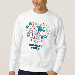 Erdnüsse   Snoopy Urlaub Glück Herz Sweatshirt