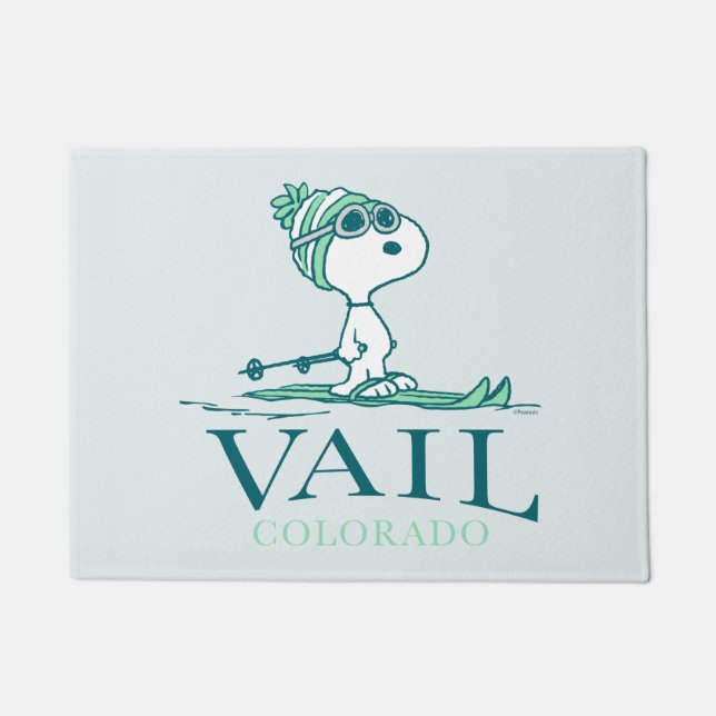 Erdnüsse | Snoopy Vail Colorado Fußmatte (Vorderseite)