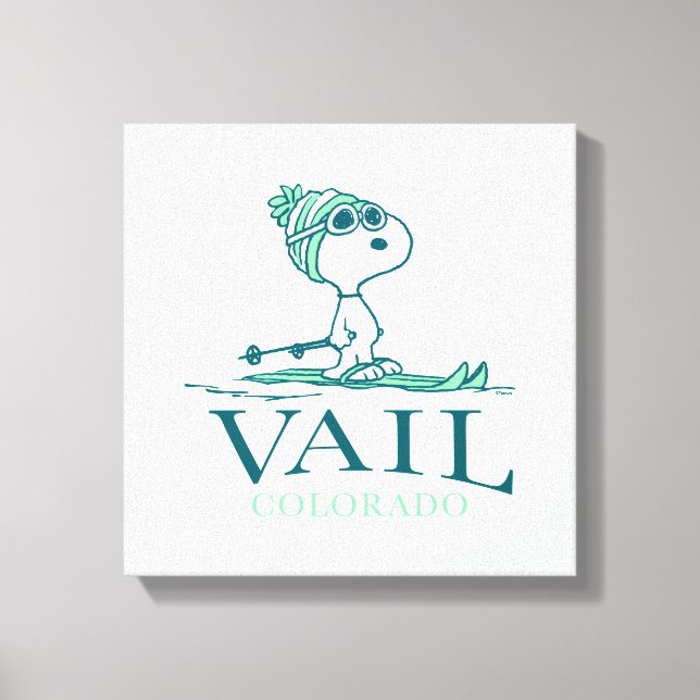 Erdnüsse | Snoopy Vail Colorado Leinwanddruck (Vorderseite)
