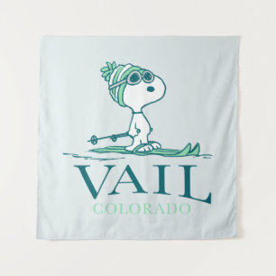 Erdnüsse Snoopy Vail Colorado Wandteppich