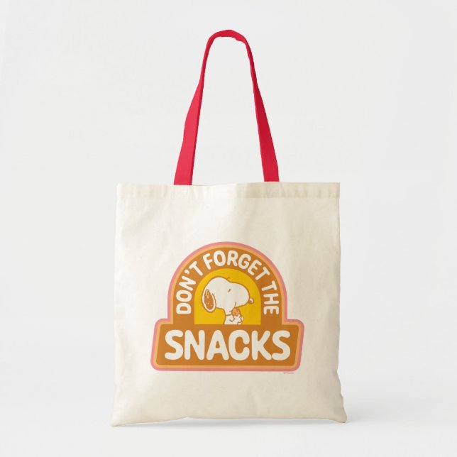 Erdnüsse | Snoopy Vergessen Sie nicht die Snacks Tragetasche (Vorne)