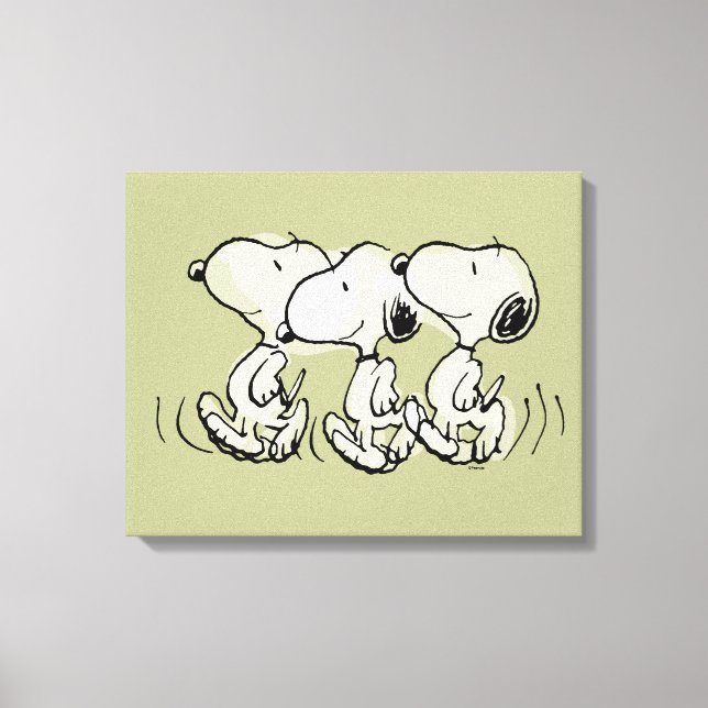 Erdnüsse | Snoopy Walking Tall Leinwanddruck (Vorderseite)
