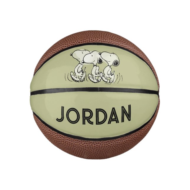 Erdnüsse | Snoopy Walking Tall Mini Basketball (Vorderseite)