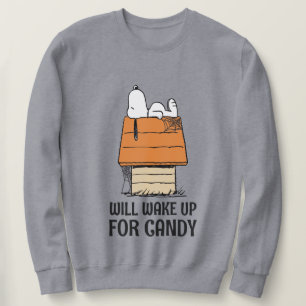 Erdnüsse   Snoopy Wecke auf Süßigkeiten Sweatshirt