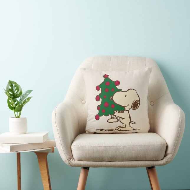 Erdnüsse | Snoopy Weihnachtsbaum Kissen (Stuhl )