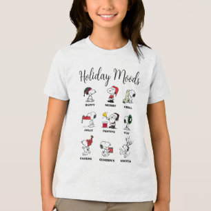 Erdnüsse Snoopy Weihnachtsfeiertage Moods Tri-Blend Shirt