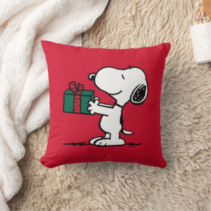 Erdnüsse   Snoopy Weihnachtsgeschenk Kissen