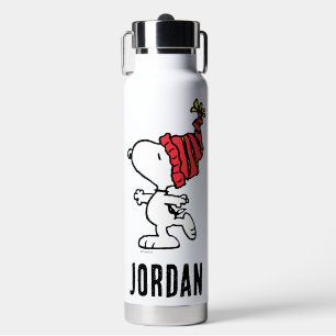 Erdnüsse   Snoopy Winter Beanie Cap   Name hinzufü Trinkflasche