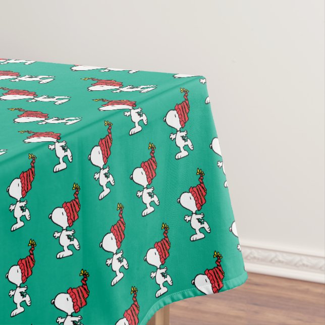 Erdnüsse | Snoopy Winter Beanie Cap Tischdecke (Beispiel)
