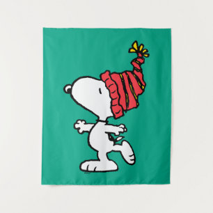 Erdnüsse Snoopy Winter Beanie Cap Wandteppich