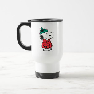 Erdnüsse Snoopy Winter Coat & Hat Reisebecher