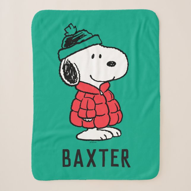 Erdnüsse | Snoopy Winter Coat & Hat Sherpadecke (Vorderseite)