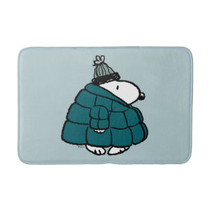 Erdnüsse Snoopy Winter Puffer Jacket Badematte