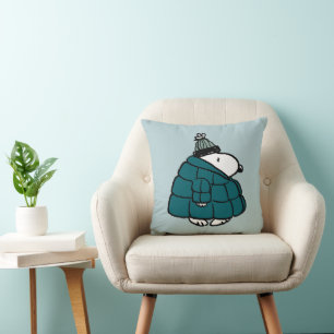 Erdnüsse   Snoopy Winter Puffer Jacket Kissen