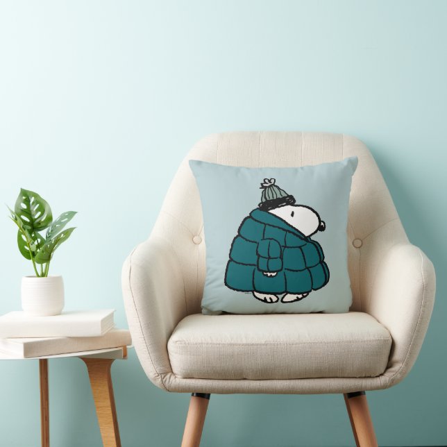 Erdnüsse | Snoopy Winter Puffer Jacket Kissen (Stuhl )