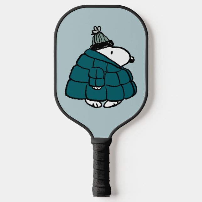 Erdnüsse | Snoopy Winter Puffer Jacket Pickleball Schläger (Vorderseite)