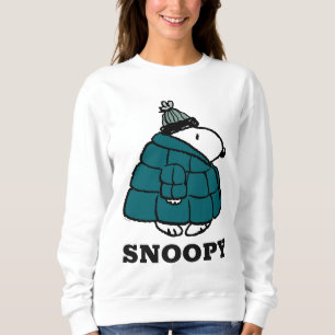 Erdnüsse   Snoopy Winter Puffer Jacket Sweatshirt