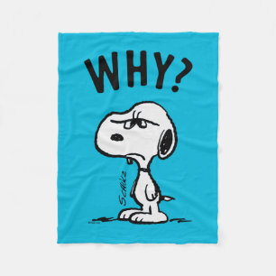Erdnüsse   Snoopy Wonders Warum? Fleecedecke