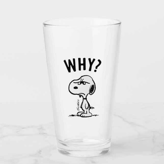 Erdnüsse | Snoopy Wonders Warum? Glas (Vorderseite)